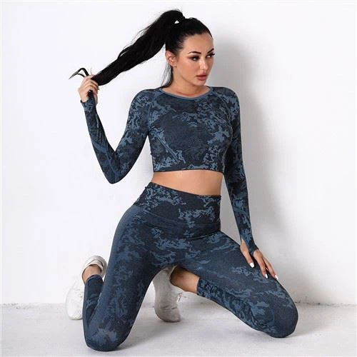 Camouflage Long Sleeve Sportswear